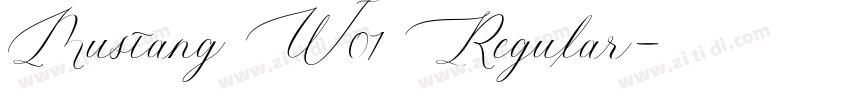 Mustang W01 Regular字体转换